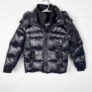 SAM. Kids Unisex Black Puffer Jacket